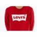 Jungen Sweater ohne Kapuze Levi's Batwing Crewneck  Rot