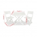 Komplet stola i 2 stolice IPAE Progarden Camping Set polipropilen