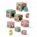 Playset SES Creative Block tower to stack with animal figurines 10 Kusy
