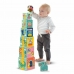 Playset SES Creative Block tower to stack with animal figurines 10 Dele
