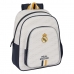 Mochila Escolar Real Madrid C.F. Branco 28 x 34 x 10 cm