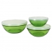 Set of bowls Duralex   3 Pieces Green With lid