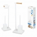 Toalettpappershållare med toalettborste Confortime Bambu 23 x 18 x 69,5 cm