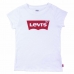 Παιδικό Μπλούζα με Κοντό Μανίκι Levi's Batwing B Λευκό