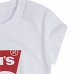 Barn T-shirt med kortärm Levi's Batwing Logo Vit