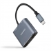 Adapter USB C naar HDMI NANOCABLE 10.16.4305 4K Ultra HD Grijs 15 cm