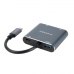USB C till HDMI Adapter NANOCABLE 10.16.4305 4K Ultra HD Grå 15 cm