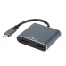 Adaptor USB C la HDMI NANOCABLE 10.16.4305 4K Ultra HD Gri 15 cm