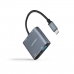 Adaptor USB C la HDMI NANOCABLE 10.16.4304 Gri 4K Ultra HD 15 cm