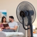 Ventilator nebulizator cu picior, cu telecomandă InnovaGoods Negru 2,8 L 90 W (Recondiționate C)