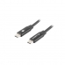 Kábel USB C Lanberg CA-CMCM-40CU-0018-BK (1,8 m) Čierna