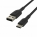 USB A - USB C Kaabel Belkin CAB002BT3MBK 3 m Must (Renoveeritud A)