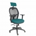 Biroja krēsls ar galvas atbalstu P&C B3DRPCR Zaļš/Zils