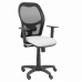 Kancelářská židle P&C 0B10CRN S opěrkami na paže Bílý