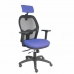 Kancelárska stolička s podhlavníkom P&C B3DRPCR Modrá