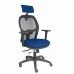 Biroja krēsls ar galvas atbalstu P&C B3DRPCR Tumši Zils