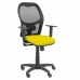 Kancelářská židle P&C 0B10CRN S opěrkami na paže Žlutý