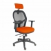 Καρέκλα γραφείου με κεφαλάρι P&C B3DRPCR Σκούρο Πορτοκαλί