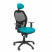 Biroja krēsls ar galvas atbalstu Jorquera malla P&C SNSPVEC Zaļš
