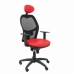 Irodai szék fejtámlával Jorquera malla P&C SNSPRJC Piros