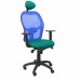 Chaise de Bureau avec Appui-tête Jorquera  P&C BALI39C Turquoise