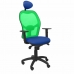 Kancelářská židle s opěrkou hlavky Jorquera P&C ALI229C Modrý