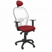 Ofiso kėdė su atrama galvai Jorquera P&C ALI933C Raudona Kaštoninė