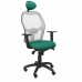 Bürostuhl mit Kopfstütze Jorquera P&C ALI456C Smaragdgrün