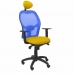 Cadeira de escritório com apoio para a cabeça Jorquera  P&C ALI100C Amarelo