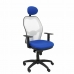 Chaise de Bureau avec Appui-tête Jorquera  P&C ALI229C Bleu