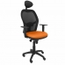Biroja krēsls ar galvas atbalstu Jorquera P&C ALI308C Oranžs