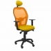 Kancelářská židle s opěrkou hlavky Jorquera P&C ALI100C Žlutý
