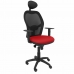 Kancelářská židle s opěrkou hlavky Jorquera P&C ALI350C Červený