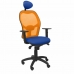 Irodai szék fejtámlával Jorquera P&C ALI229C Kék