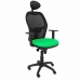 Kancelárska stolička s podhlavníkom Jorquera P&C BALI15C zelená