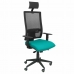 Cadeira de escritório com apoio para a cabeça Horna bali P&C SBALI39 Turquesa