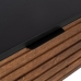 Sivupöytä ABNER Ruskea Musta Metalli Rauta Mangopuu 110 x 40 x 76 cm