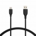 USB Kabelis Amazon Basics 2.0-CM-AM-3FT Melns (Atjaunots A+)
