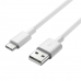 Câble USB A 2.0 vers USB C PremiumCord Blanc Blanc/Noir (Reconditionné A)