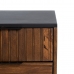 Nightstand ABNER Brown Black Iron Mango wood 40 x 40 x 50 cm