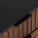 Nočný stolík ABNER Gaštanová Čierna Železo Mangové drevo 40 x 40 x 50 cm