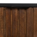 Nočný stolík ABNER Gaštanová Čierna Železo Mangové drevo 40 x 40 x 50 cm