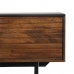 TV furniture ABNER Brown Black Iron Mango wood 140 x 40 x 50 cm