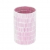 Kaarshouder Roze Kristal Cement 13 x 13 x 20 cm
