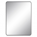 Stensko ogledalo Črna Aluminij Kristal 76 x 3 x 101 cm