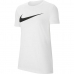 Kortarmet T-skjorte til Kvinner DF PARK20 SS TEE CW6967 Nike Hvit