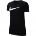 Dames-T-Shirt met Korte Mouwen DF PARK20 SS TEE CW6967 Nike Zwart