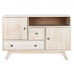 Credenza DKD Home Decor Bianco Naturale Legno di mango 115 x 42 x 75 cm