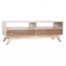TV furniture DKD Home Decor White Natural Mango wood 130 x 40 x 45 cm
