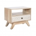 Noční stolek DKD Home Decor Bílý Přírodní mangové dřevo 55 x 35 x 45 cm